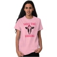 thumbnail image 4 of Breast Cancer Awareness Save Udders Women's Graphic T Shirt Tees Brisco Brands L, 4 of 6