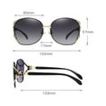 thumbnail image 3 of Oversized Polarised Sunglasses for Women, 400 Large Womens Sunglasses Fashion Sunglasses for Party Photo Props Black Gray, 3 of 6
