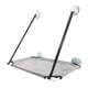 thumbnail image 3 of Hamaca gris para gatos, hamaca para ventana de gato, cama para asiento de ventana para gato con ventosas de botón, asiento de descanso para gato para tomar el sol, ahorra espacio, 3 of 4