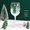 Christmas Tree, variant on Hand-painted Christmas champagne glasses, artistically hand-painted wine glasses, festive atmosphere glassware, Christmas home party decor glassware, unique Christmas gift ideas