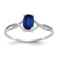 thumbnail image 1 of 14k White Gold Sapphire Birthstone Ring September, 1 of 10