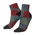 thumbnail image 2 of Bingfone Ladybug Design Patterned Men'S Women'S Casual Cotton Socks, 2 of 9
