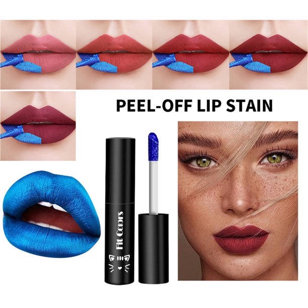 Fiudx Liquidación De Ahorros De Verano Brillo De Labios Desprendible Barra De Labios Mate Barra De Labios Desprendible Teñida 4Ml