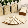 thumbnail image 2 of Arborister 25pcs Unpainted Miniature Wooden Fairy Doors DIY Crafts, 2 of 6