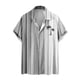 thumbnail image 1 of Mens Manga Corta Botón Abajo Camisas Botones Casuales Imprimir Blusa Turndown, 95% Poliéster 5% Camisa de Spandex para la Fiesta, Negocios Y Diario, 1 of 5