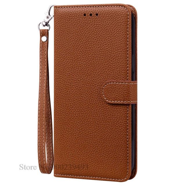 For Redmi Note 13 Case For Xiaomi Redmi Note 13 Pro 4G Case Leather Wallet Flip Case For Redmi Note 13 Pro Plus 5G Cover Fundas Brown-Strap Note 13 4G