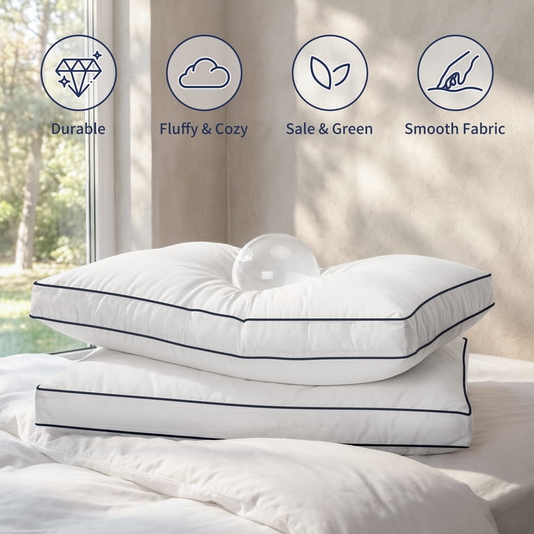 FAPO Hotel Collection Bed Pillows, 2 Pack, Queen photo 3