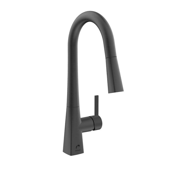 Belanger EVO78CBSS Single Handle Pull-Down Kitchen Faucet, Black Stainless Steel