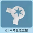 thumbnail image 1 of Miangastore 2PCS Modeling Cap Ice Cream Machine Shaping Caps Replacement Nozzles Ice Cream Maker Accessories for Home and Commercial Use, 1 of 8