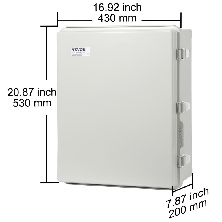 KFFKFF 20.87x16.92x7.87 in Outdoor Junction Box ABS Plastic