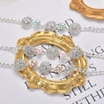 thumbnail image 3 of Flmtop Dog Collar Sparkling Lobster Clasp Design with Extension Chain Adjustable Shiny Visual Effect Dress Up Copper Cat Dog Shiny Rhinestone Collar Pet Necklace Pet Supplies, 3 of 11