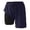 A-Navy1608, variant on XIAONU 2 In 1 Swim Trunks For Women Drawstring Waist Layered Compression Liner Beach Shorts Quick Dry Waterproof Surfing Swimming Bottoms