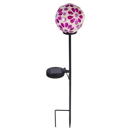 

Frcolor Solar Yard Light Decorative Lawn Light Outdoor Waterproof Lamp Mosaic Light