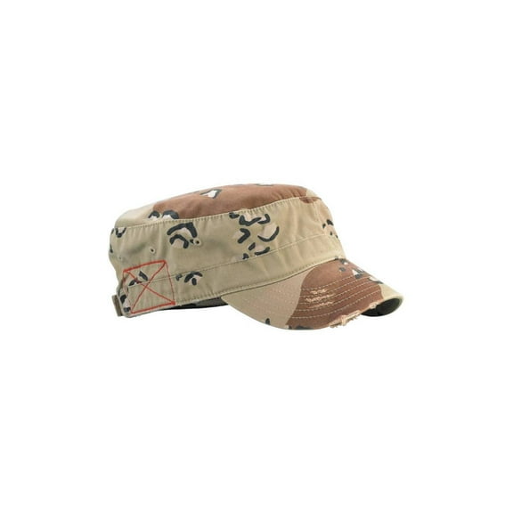 BDU Inspired Low Profile Short Bill Adjustable Cap Hat, One Size DESERT One Size