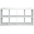thumbnail image 4 of CIATRE 57" 8-Cube Organizer Storage with Opened Back Shelves,2 X 4 Cube Bookcase Book Shleves for Home, Office (Walnut), 4 of 6