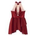 thumbnail image 5 of Kaerm Kids Girls Lyrical Modren Dance Dress Contemporary Latin Jazz Ballet Dance Performance Costume Burgundy 16, 5 of 6