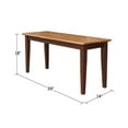 thumbnail image 2 of International Concepts Shaker Styled Bench in Cinnamon/Espresso, 2 of 6