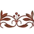 thumbnail image 4 of DecMode Red Metal Leaf Wall Decor with Scrolled Vine, 4 of 9