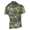 thumbnail image 2 of joogoo Palm Sailboat Moon Pattern Men's Cycling Jerseys Mountain Bike Short Sleeve Tops 3XL, 2 of 7