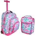 thumbnail image 1 of Mochila con ruedas + Lonchera Jworld SQbags Escolar Infantil Llantitas con luces, 1 of 7