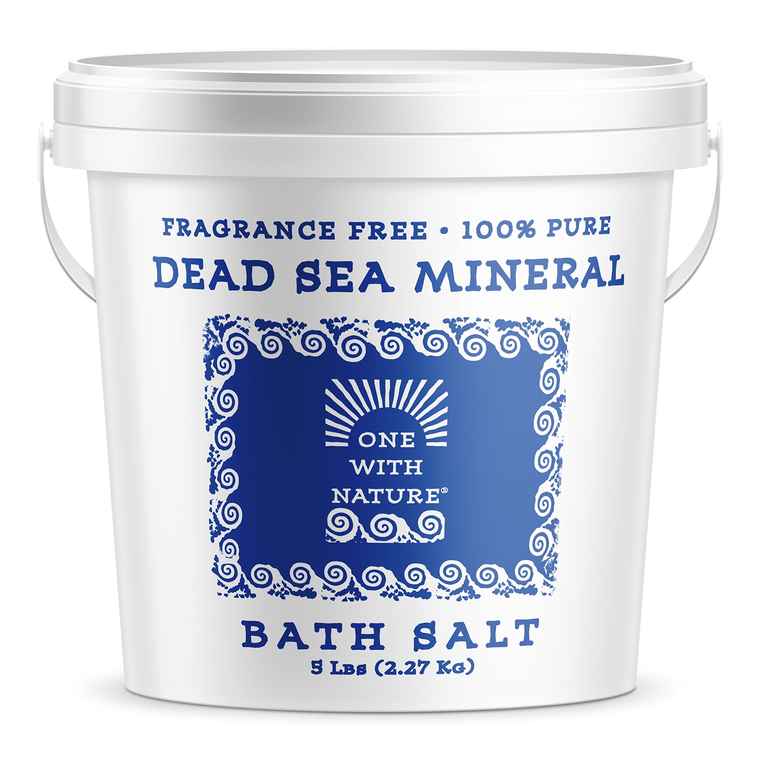 Dead Sea Mineral Bath Salt 5 Lb. Fragrance Free, 100 pure, Magnesium