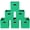 Green, variant on Fabric Storage Bins Set of 3 with Handles, Foldable Cube Organizers for Closet and Home Storage, 11x11x11 Inches, Gray