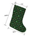 thumbnail image 2 of Christmas Stockings 14.8'' - Dark Green Tree Star Pattern, Xmas Stockings for Party Favors Christmas Decorations, 2 of 5