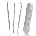 thumbnail image 1 of Professional Dental Tools, Dog Teeth Scaler And Scraper Stainless Steel Tartar Remover, 3 Pack Stainless Steel Dog Teeth Cleaning Tools, 1 of 3