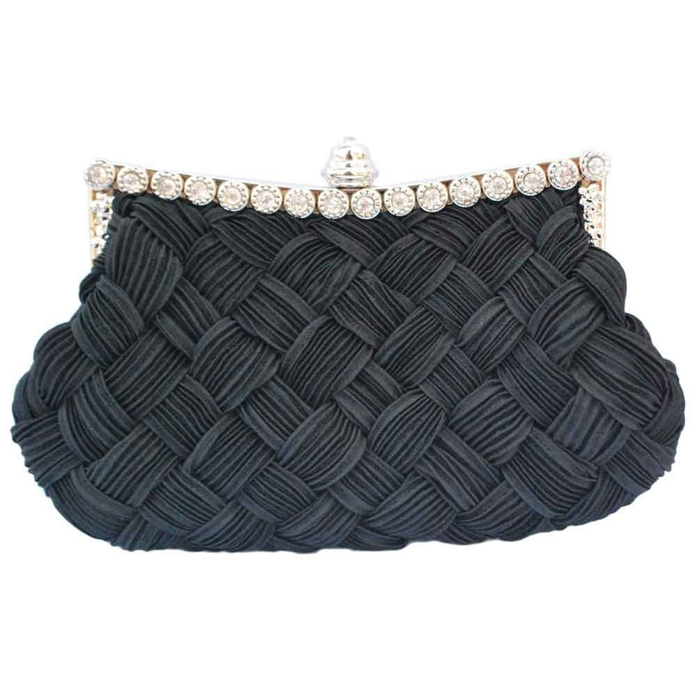 Chicastic Chicastic Pleated and Braided Rhinestone