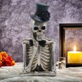 thumbnail image 3 of Lisbinx Halloween Skeleton Figure Decorations Resin Crafts Small Decorations for Indoor/Outdoor, 3 of 5