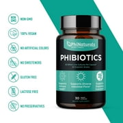 PhiNaturals Probiotic Supplement for Adults (pack of 3) | Daily Digestive Health Support for Men & Women | Gut Health & Immune Support Capsules