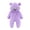 Purple, variant on Mercatoo Newborn Baby Flannel Baby Fleece Snowsuit Jumpsuit Warm Dance Hooded Outfits Double Line Design