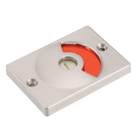 ZJchao Privacy Door Indicator Lock – Red/Green Vacant Engaged Sign, Zinc Alloy & Stainless Steel For Restroom, Bathroom, Toilet Partition Doors