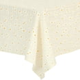 thumbnail image 4 of REGALWOVEN Uxcell Cotton Tablecloth Soft Table Cover for Kitchen Dining Room, Yellow 55"x55", 4 of 5