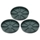 thumbnail image 1 of Platillos para macetas Uxcell de 9 pulgadas, paquete de 3, bandeja de goteo redonda de plástico para macetas, verde, 1 of 1