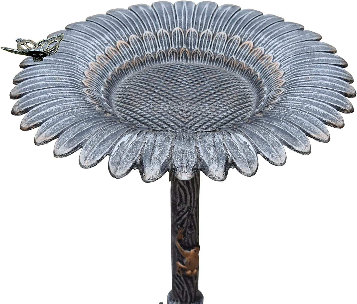 Oakland Living Corporation 5157-AP Sunflower Butterfly Bird Bath