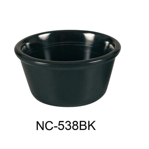 Yanco NC-538BK 4 oz Smooth Ramekin, Black - 2.5 x 3.25 in. - Pack of 72