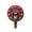 Red, variant on Beige Corrugated Suction Cup Hook Vintage Design For Bathroom And Wall Pet Material No Drill