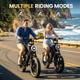 thumbnail image 5 of TakeMov Electric Bike for Adults, 2000W Peak Ebike, 40MPH 80Miles Electric Mountain Bike, 20" X 4.0 Fat Tire Adult Electric Bicycle with 48V 25AH Battery E Bikes, Full Suspension Electric Dirt Bike, 5 of 9