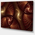 thumbnail image 1 of Designart - Motif Fractal Symétrique Marron - Grande Impression sur Toile Florale, 1 of 1