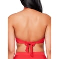 thumbnail image 4 of JS Jessica Simspon Women's Draped Bandeau Swimsuit Top, 4 of 5