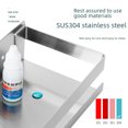 thumbnail image 3 of Wall-Mounted 304 Stainless Steel Kitchen Storage Rack - 30CM Black, Punch-Free & Drillable Dual Installation, Space-Saving Design with Spacious Storage for Seasonings & Utensils, Sandblasted Baking, 3 of 6