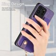 thumbnail image 4 of Dteck for Samsung Galaxy S20 Ultra Wallet Card Case, Shockproof with Card Holders Flip Premium PU Leather Card Slots with 360°Rotation Ring Stand Protective Phone Cover, purple, 4 of 8