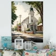 thumbnail image 2 of Designart Church In Country Town II Canvas Wall Art, 2 of 5