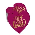 thumbnail image 1 of Inkdotpot Real Gold Foil Joy To The World Baby Shower Tags Favor Hang Paper Tags 50 Pieces, 1 of 6