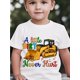 thumbnail image 1 of Cartoon Excavator T-Shirt for Boys, Comfortable Print Short Sleeves for Both Boys And Girls, Perfect for Sports And Casual Wear., 1 of 6
