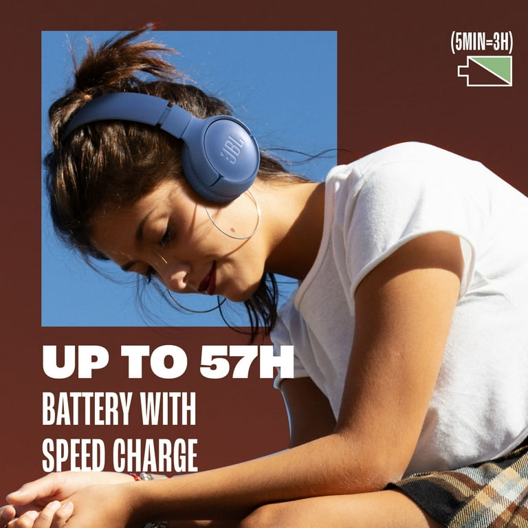 JBL, Wireless On-Ear Headphones, Tune 520BT, White - Walmart.com