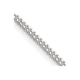 thumbnail image 3 of Sterling Silver 1.75mm Curb Chain Necklace Size 26, 3 of 4
