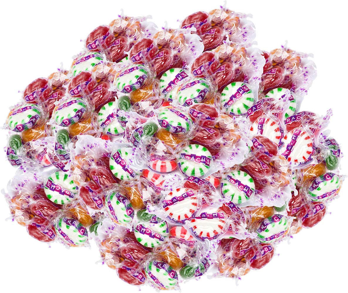 Brachs Bulk Candy Individually Wrapped Party Mix, Peppermint Star Brite