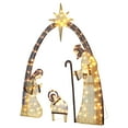 VEIKOUS 5ft Lighted Nativity Scene Outdoor Christmas Decor Indoor